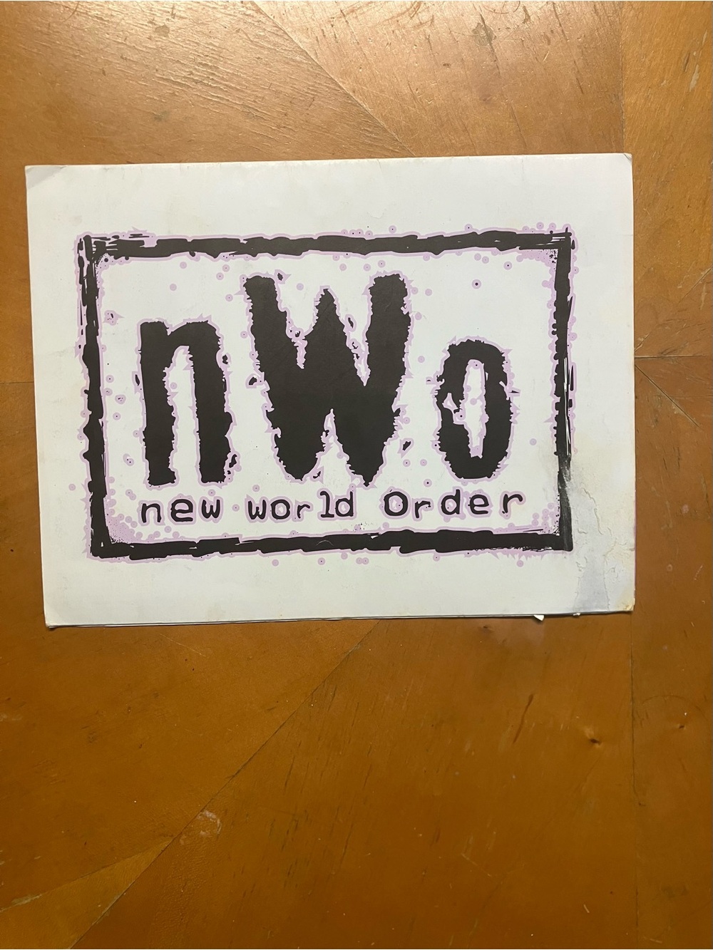 Vintage 1997 WCW nWo Back in Black Mailer Catalog Poster Hogan